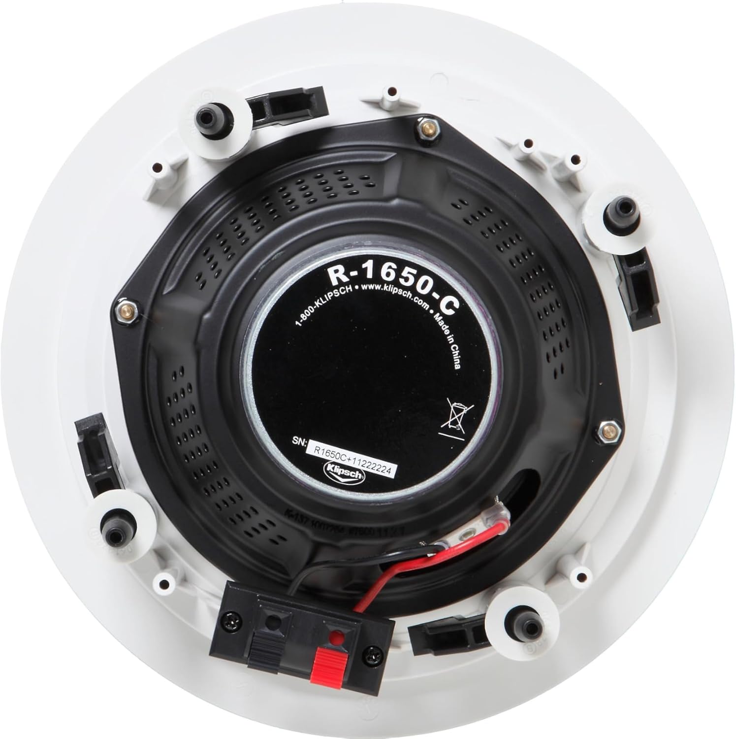 Klipsch R-1650-C in-Ceiling Speaker - White (4-Pack) Compact, Easy to Install, Durable - Image 4