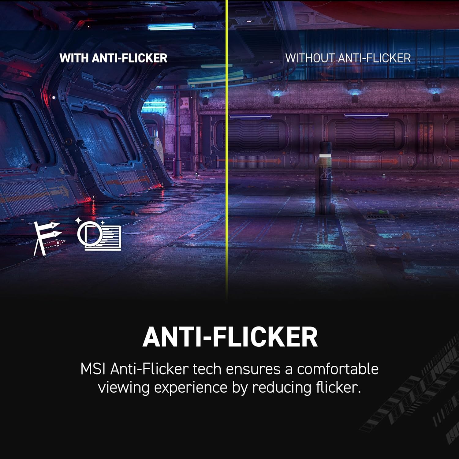 MSI MAG 244C 24-inch 1920 x 1080 (FHD) Gaming Monitor, 180Hz, Adaptive-Sync, HDMI, DisplayPort, VESA Mountable, Tilt, Height Adjustable, Speaker, 1ms, Black - Image 3