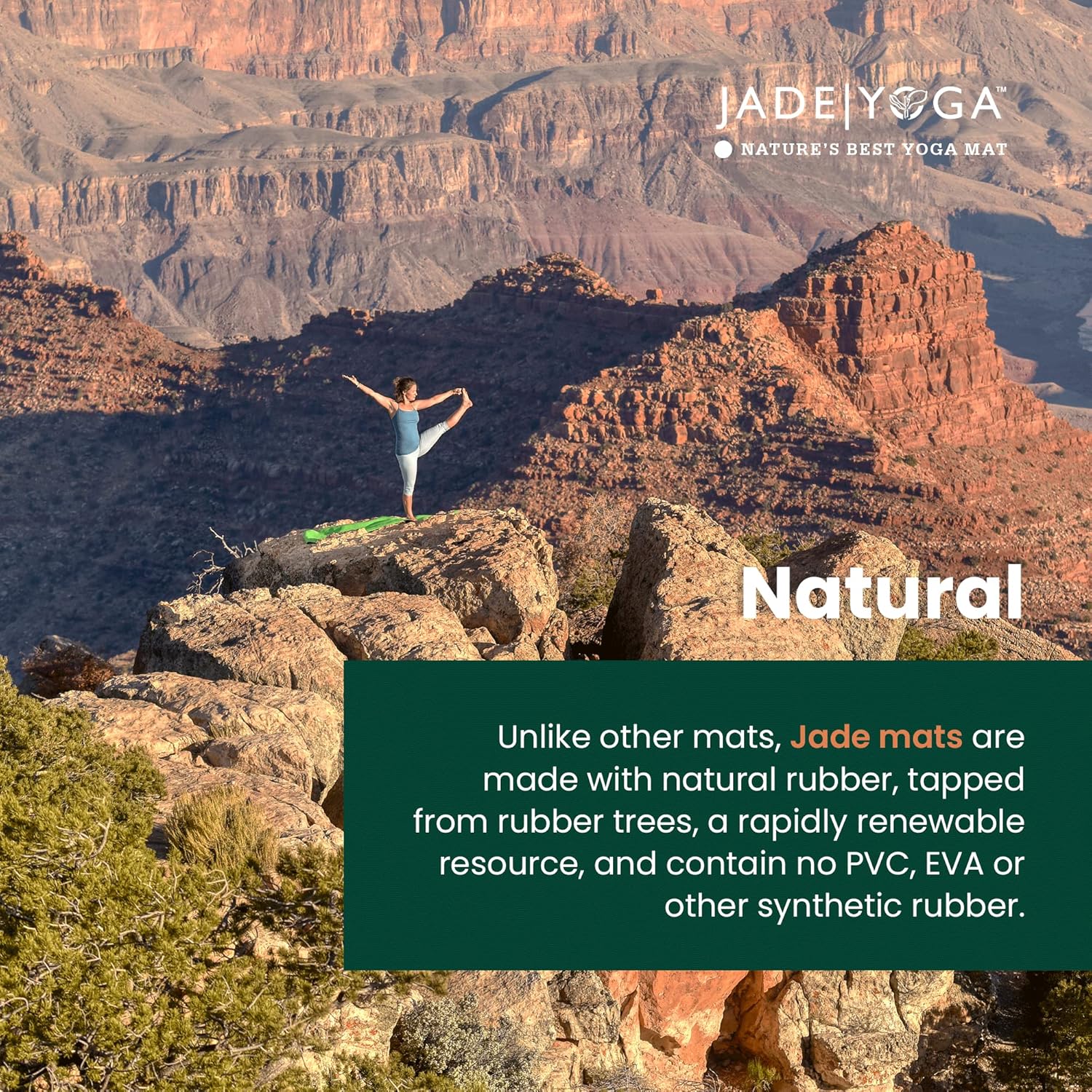 JadeYoga Travel Yoga Mat - Packable, Lightweight, and Portable Yoga Mat - Non-Slip Natural Rubber Mat for Women & Men - Great for Yoga, Home, Gym, Pilates, Fitness, and Stretching - Image 7