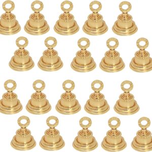 Set of Brass Plain 2 ” Bells Christmas Decoration Jingle Bell Sleigh Bell Jingle Bell Crafts Christmas décor Home décor Elephant décor Bells Musical Instrument Accessory. (20)