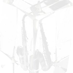 Saxophone Model Crystal Cube Musical Instrument Decoration Engraved Souvenir for Living