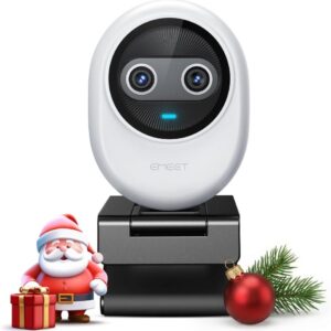 EMEET Piko 4K Webcam for Streaming, World’s 1st Dual-Camera AI-Powered 4K Camera w/AI Autofocus, 3 Mics Array&3 Sound Modes, USB Webcam with Clip, Great for Streaming, Desk Setup
