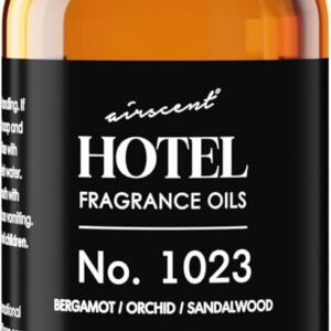 AirScent Hotel Diffuser Oil No. 1023 Inspired by The Baccarat Hotel Scent – Love Affair Fragrance Oil for Ultrasonic and Waterless Diffusers and Crafting – 10 mL, 0.34 fl oz Glass Bottle with Dropper