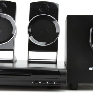 Emerson ED-8050 2.1 Channel Home Theater DVD Player and Surround Sound System with Subwoofer, HDMI Output, USB Playback, and Dual Speakers – Ideal for Immersive Movie and Music Experience