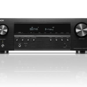 Denon AVR-S670H 5.2 Ch Home Theater Receiver, 8K UHD HDMI Receiver (75W x 5), Streaming via Built-in HEOS Bluetooth & Wi-Fi, Dolby TrueHD, Dolby Pro Logic II DTS HD Surround Sound System for TV