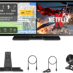 OTTOCAST 11.4″ Carplay Screen for car with Netflix YouTube and Backup Camera for iPhone(iOS 8+), Android Auto(Android 10+), Built-in Apps, Navigation, Android 13 OS