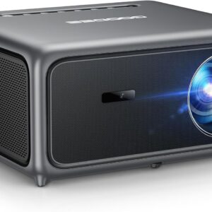 GooDee 4K Smart Projector with WiFi & Bluetooth – 3000 ANSI UHD, ToF Auto Focus Keystone MEMC, Dolby Audio Home Theater Video Projector Built-in Streaming Apps, Indoor & Outdoor Movies, Gaming