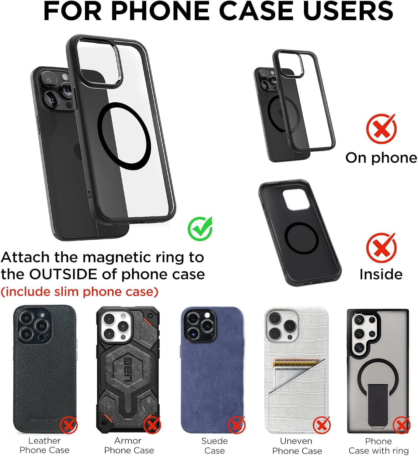 Vacuum Magnetic Phone Holders for Your Car 2026 Suction Cup Phone Mount with Washable Nano Gel Pads 360° Adjustable Phone Mount,Travel Gifts, Car Phone Holder for Smartphone Car/Gym/Mirror - Image 9