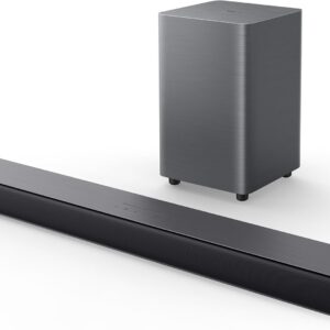 TCL S55H 2.1 Sound Bar with Wireless Subwoofer for Smart TV | Dolby Atmos DTS:X Auto Room Calibration| 220W Power Wireless Bluetooth Home Theater Audio | App Control & Remote Control | Latest Model
