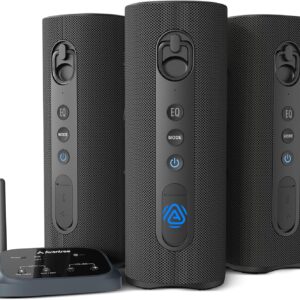 Avantree Harmony A1 – Auracast Multi-Room Wireless Speaker with 100 m Coverage, 3 EQ Stereo Sound, Expandable System, Easy Setup, Bluetooth/Opt/AUX Input for Music, Parties & House Gatherings