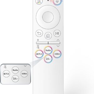Rechargeable Voice Remote for Samsung Smart TVs, Replacement for 2021–2025 Samsung TV Remote Control with Voice Search. 2-Year Warranty.