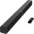 MZEIBO Sound Bar for Smart TV，80W Detachable Bluetooth Soundbar with Powerful Bass, 2-in-1 Home Theater Audio System, ARC/Optical/AUX Connectivity for TV/PC/Laptop/Game Console