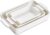 Casserole Dishes For Oven, Porcelain Baking Dishes Set 15.7″/12.3″/9.4″, Ceramic Bakeware for Cooking, Large Lasagna Pans with Handle, Deep Baking Pan for Kitchen, Set of 3 White