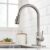 Kitchen Faucet with Pull Down Sprayer Brushed Nickel for Kitchen Sink High Arc Single Hole Deck Mount Single Handle Faucets Stainless Steel llaves para fregaderos de cocina