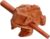 4 Inch Thai Guiros Percussion Instruments Wooden Frog, Wooden Frog Musical Instrument Home Decor Handcrafted Decoration (Brown 4″)