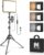 NiceVeedi 1-Pack Photography Lighting Kit, 2800-6500K Bi-Color LED Video Light Kit, Dimmable Studio Light with Tripod Stand & Phone Holder, Light for Video Recording, Game Streaming, YouTube