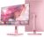 27 Inch Pastel Pink Gaming Monitor QHD 2560×1440 180/200Hz 1ms GTG Fast IPS Computer Monitor, 90% DCI-P3, Adaptive Sync, Built in Speaker, Height/Swivel/Tilt/Pivot Adjustable Stand, HDMI,DP