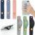 Weewooday 6 Pieces Phone Grip Holder Cell Phone Grip Strap Telescopic Finger Strap Stand Universal Finger Kickstand for Most Smartphones(Soft Colors)