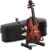 Mini Musical Instrument Model, Mini Wooden Violin Model Dollhouse Accessories for Desk Bedside Table Home Decor