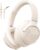 Headphones Wired with Microphone, Over Ear Foldable 3.5mm Plug in Headphones Corded with 4.9ft Tangle-Free Nylon Cord for Tablet, Laptop, MP3/4, School, Airplane Travel (Beige)
