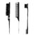 3 Pieces Hair Styling Comb Set Teasing Brush Rat Tail Comb Edge Brush for Edge&Back Brushing, Combing, Slicking Hair for Women (Black)