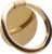 Metal Cell Phone Ring Holder Finger Ring Stand, 360 Degree Rotation Ring Kickstand Grip Holder for Magnetic Car Mount, Gold