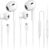 2 Pack USB C Headphones for iPhone 17, Type C Earbuds Wired Earbuds with Microphone & Remote Control Noise Cancelling Earphones, Compatible with iPhone 17 Pro Max, iPad Pro, Most USB C Jack Devices