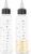 2 Pack Applicator Bottles for Hair, 4 Ounce Empty Plastic Color Oil Squeeze Bottles Hair Squeeze Bottle Twist-On Top Tip Cap with Ratio Graduated Scale