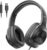 2025 Upgraded USB Type C Wired Headphones, Over-Ear Headphones with Microphone and Volume Control Foldable Corded Stereo for Smartphone Tablet(Black)