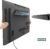 No Drill Drywall TV Mount, No Stud TV Wall Mount for Most Brand 22-55 Inch TVs up to 100 lbs, Easy Install No Stud Studless TVs Wall Mount, Include All Hardware-New Level Bubble Meter