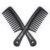 2PCS Large Wide Tooth Comb, Shower Combs, Hair comb for wet curly hair, Durable Hair Brush for Best Styling and Professional Hair Care(2Black)