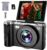 4K Digital Camera for Photography and Video, 56MP Autofocus Vlogging Camera for YouTube, 3″ 180° Flip Screen & 16X Digital Zoom, Compact Travel Cameras with 32GB SD Card for Beginners & Adults