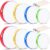 Boao 8 Pcs Kids Hand Drums Percussion Wood Frame Drums with Stick 12 Inch 10 Inch 8 Inch 6 Inch Percussion Musical Instruments for Christmas Home School Kids Adults Beginners Gifts, Multicolor