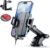 Upgraded 3-in-1 Car Phone Holder Mount [Powerful Suction] Phone Mount for Car Dashboard Air Vent Windshield,for All iPhone Android Phone (Black)