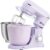 Kitchen in the box Stand Mixer, 4.5QT+5QT Two bowls Electric Food Mixer, 10 Speeds 3-IN-1 Kitchen Mixer for Daily Use with Egg Whisk,Dough Hook,Flat Beater (Lilac, 5QT)