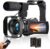 Camcorder Video Camera 4K HD 48MP Vlogging Camera for YouTube 3.0″ Touch Screen Camcorder, 18X Digital Zoom Camera Recorder with Microphone, Stabilizer, Lens Hood, Remote and 2 Batteries