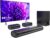Hiwill 5.1ch Dolby Atmos Soundbar with 5.25” Subwoofer, Clear Voice, Surround Sound System w/2 Wired Rear Speakers, 380W Peak Power Bluetooth PC Sound Bar for TV, eARC/ARC/Opt, 2025