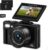 5K Digital Camera for Photography, 75MP WiFi Vlogging Camera for YouTube with 3″ 180° Flip Screen, UHD Autofocus Video Camara with 18X Zoom, Compact Vlog Travel Camera with 64GB SD Card, 2 Batteries