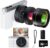 4K Digital Camera, 64MP Vlogging Camera for Photography with 3” 180°Flip Screen,Macro and Wide-Angle Lenses,16X Vlogging Camera for YouTube with 64GB Micro SD Card for Beginner
