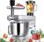 COOKLEE 6-IN-1 Stand Mixer, 8.5 Qt. Multifunctional Electric Kitchen Mixer with Beater, Whisk, Dough Hook, Meat Grinder and Other Accessories for Most Home Cooks, SM-1507BM, Silvery