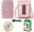 Fujifilm Instax Mini Link 3 Smartphone Printer Rose Pink + Fuji Film Value Pack (20 Sheets)+ Shutter Accessories Bundle, Incl. Protective Case, 20 Sticker Frames, USB Type C Cable