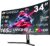SANSUI 34-Inch Curved Gaming Monitor UWQHD 3440 x 1440 165Hz Curved 1500R – PIP/PBP, 1ms(MPRT), HDR, 300nits, sRGB 125%, DCI-P3 95%,FreeSync,HDMI x2,DP1.4 x2 (ES-G34C5 DP Cable Included)