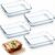 4 Pcs 1.5 Quart Glass Baking Dish for Oven Oblong Glass Loaf Pan Rectangular Clear Casserole Dish for Cooking Lasagna Kitchen Baking Bakeware Set Oven Microwave Refrigerator Dishwasher Safe