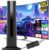Digital TV Antenna Indoor, 2025 HD Antenna for Smart TV with 3M Stick Base 360°&Long Range Reception for Local Channels, Easy Setup Antena Without Cable