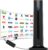 Digital TV Antenna for Smart TV Indoor,2025 TV Antenna with 3M Stick Base, 360°&Long Range Reception HDTV Antenna for Local Channels, Easy Installation Antennas for TVs Without Cable (7.0 in)