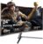 24 Inch Curved Gaming Computer Monitor 180hz FHD1080P Frameless Eye Care DisplayPort HDMI 250cd/m² Brightness 99% sRGB AMD FreeSync Flicker-Free Blue Light Filter Wall Mountable （75 * 75mm）