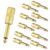 Mr.Power 10 Pack 6.35mm 1/4 Inch TS Mono Male Solderable Audio Connector, DIY Cable Crafting Repair for Studio, Stage Performances, Home, Karaoke, Musical Instrument, DJ Equipment, Musician(Gold)