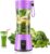 Cordless Portable Personal Size Blender – USB Rechargeable Blender for Smoothies and Shakes, 6 Blades with 380Ml BPA Free Juice Cup, Freshly Squeezed for Picnic/Sprots