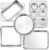 P&P CHEF 6-Piece Small Toaster Oven Pan Set, Stainless Steel Bakeware Set, Toaster Oven Tray with Rack, Square/Round Cake Pan, Loaf Pan & Muffin Pan, Non Toxic & Easy Clean