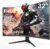 CRUA 32″ Curved Gaming Monitor, 240Hz Full HD 1920×1080P VA Panel, 1800R Ultra-Wide Screen, 120% sRGB Color, AMD FreeSync, Low Blue Light, HDMI 2.0 & DP 1.4 Ports, Wall Mountable Installs-Black